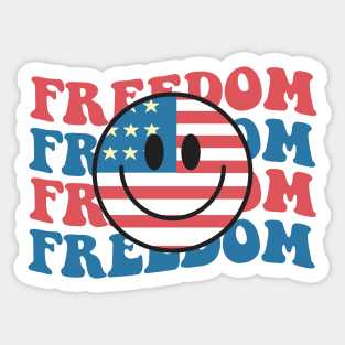 Freedom USA Independence Day Sticker